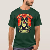 フレンチブルドッグ好きのための面白いデザイン  Tシャツ (正面)