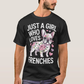 フレンチブルドッグ好き女子 Tシャツ