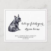 フレンチブルドッグ実在エテ買ートマーケティング ポストカード (正面)