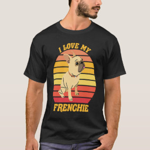 フレンチブルドッグ私は私のフランス語の所有者を愛する Tシャツ