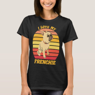 フレンチブルドッグ私は私のフランス語の所有者を愛する Tシャツ