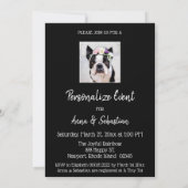 *～* フレンチブルドッグ かわいい フレンチちゃん イベントご招待 招待状 (裏面)