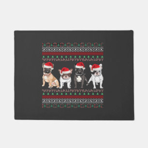 フレンチブルドッグ ださいクリスマスセーター エッセンシャルT- ドアマット
