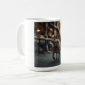 フレンチブルドッグ エレガント コーヒーマグ コーヒーマグカップ (正面左)