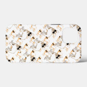 フレンチブルドッグ オレンジ柄 Case-Mate iPhoneケース (裏面 (横))