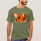 フレンチブルドッグ オレンジ Tシャツ (正面)