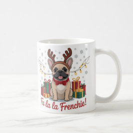 フレンチブルドッグ クリスマスマグカップ – Fa La La フレンチー コーヒーマグカップ