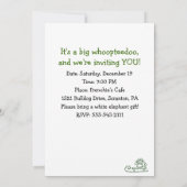 フレンチブルドッグ サンタ クリスマス ドッグ ホリデーパーティー 招待状 (裏面)