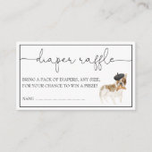 フレンチブルドッグ ジェンダーニュートラル おむつ ラッフル エンクロージャーカード (正面)