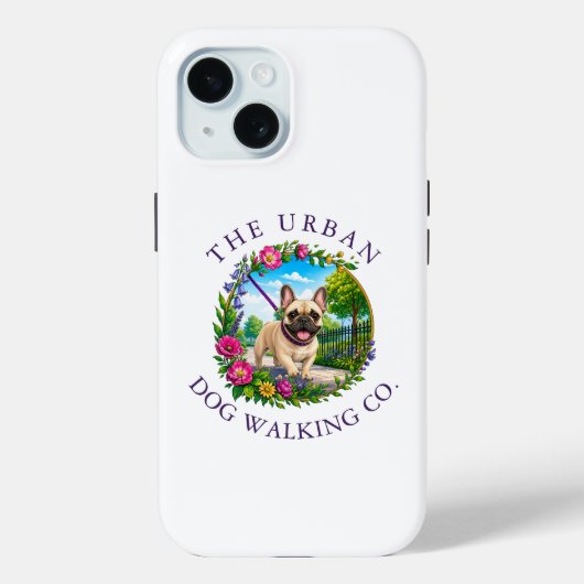 フレンチブルドッグ ドッグウォーカー アクセサリー iPhoneケース Case-Mate iPhoneケース (裏面)