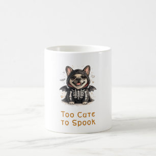 フレンチブルドッグ ハロウィン かわいいスケルトン コーヒーマグカップ