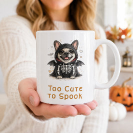 フレンチブルドッグ ハロウィン かわいいスケルトン コーヒーマグカップ
