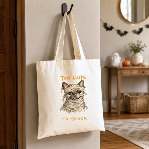 フレンチブルドッグ ハロウィン かわいいミイラ トートバッグ