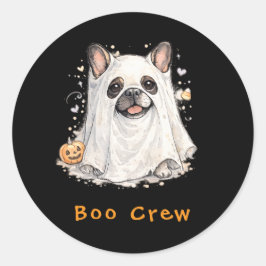 フレンチブルドッグ ハロウィン かわいい おばけ ブークルー ラウンドシール