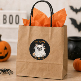 フレンチブルドッグ ハロウィン かわいい おばけ ラウンドシール