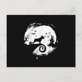 フレンチブルドッグ ハロウィン コスチューム ムーン ギフト シーズンポストカード (正面)