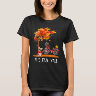 フレンチブルドッグ バイク パンプキンスパイス Au 秋だね Tシャツ