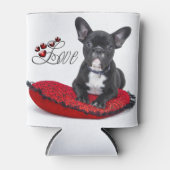 フレンチブルドッグ – フランス語 – 愛 缶クーラー (正面)