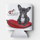 フレンチブルドッグ – フランス語 – 愛 缶クーラー (裏面)