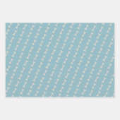 フレンチブルドッグ フレンチー クリスマスパターン ラッピングペーパーシート (正面3)