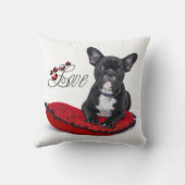 フレンチブルドッグ – フレンチ – ラブ クッション (裏面)