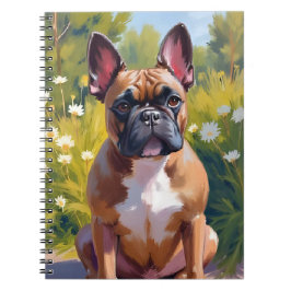 フレンチブルドッグ ペット絵画 犬アート ノートブック
