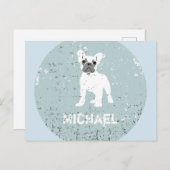 フレンチブルドッグ ポストカード (正面/裏面)