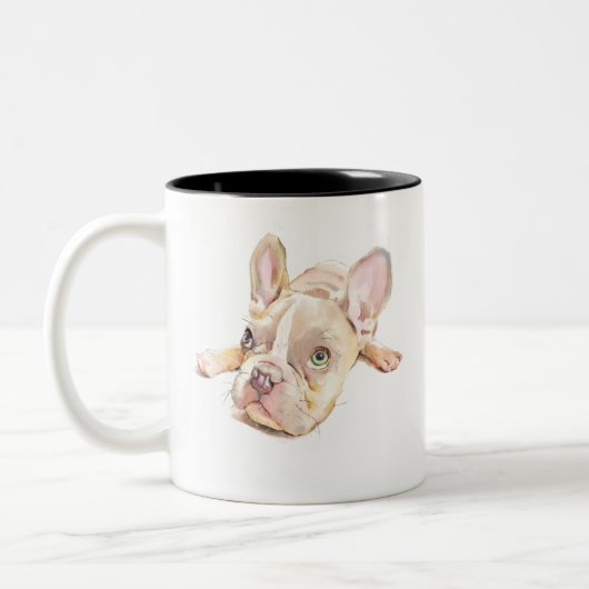 フレンチブルドッグ マグカップ 犬の母 ギフト 可愛い陶器 (左)
