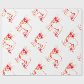 フレンチブルドッグ ラッピングペーパー (フラット)