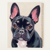 フレンチブルドッグ | 犬のペット絵画 プランナー手帳 (裏面)