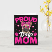 フレンチブルドッグ 犬のママ メッシーバン 母の日 カード (黄色い花)