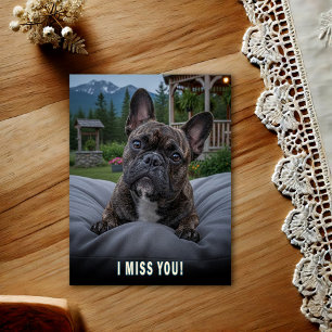 フレンチブルドッグ I Miss You ポストカード