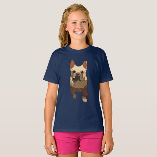 フレンチブルドッグ Tシャツ (正面フル)