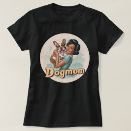フレンチブルドッグ Tシャツ ドッグマム ドッグラバー レトロデザイン