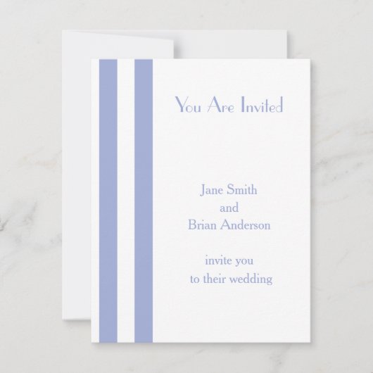 フレンチブルーストライプス 招待状 (正面)
