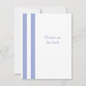 フレンチブルーストライプス 招待状 (裏面)