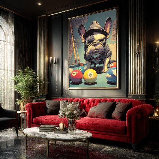 フレンチプールシャーク:トライルビーフスラーアート ポスター