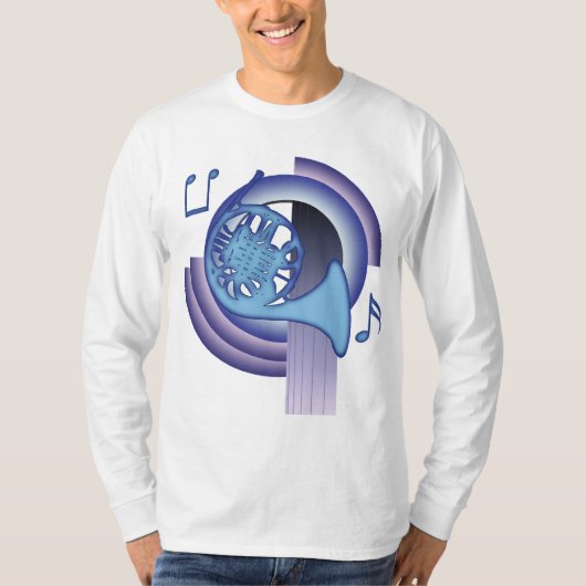 フレンチホルンのデコ2 Tシャツ (正面)