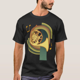 フレンチホルンのデコ Tシャツ