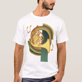 フレンチホルンのデコ Tシャツ