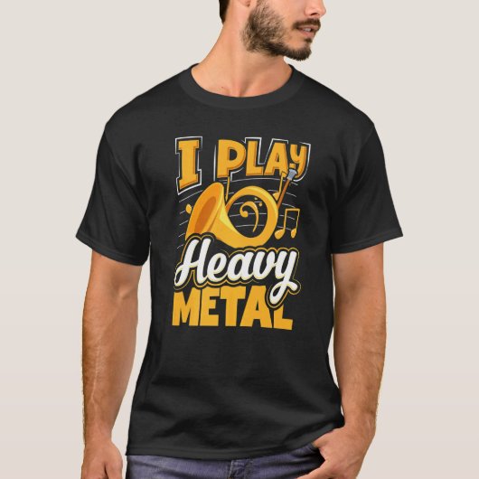 フレンチホルンの奏者 フレンチホルン Tシャツ (正面)