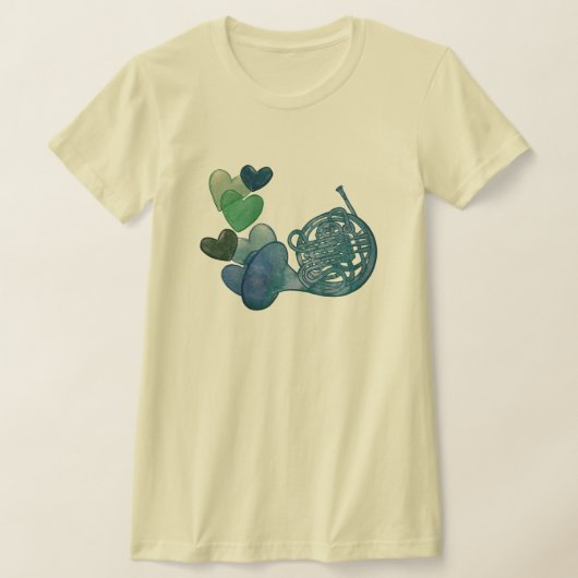 フレンチホルンバンド音楽教室 Tシャツ (レイダウン)