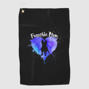 フレンチママフランスのブルドッグ犬ママ毛皮ママ ゴルフタオル