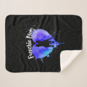 フレンチママフランスのブルドッグ犬ママ毛皮ママ シェルパブランケット (正面(横))