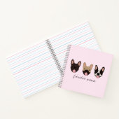 フレンチママブルフランスのドッグ ノートブック (内部)