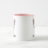 フレンチマママホワイトブルフランスのドッグマグ マグカップ (中央)