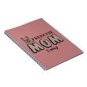 フレンチママムブルフランスのドッグ恋人名前をカスタムする ノートブック (右側)