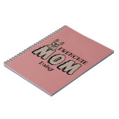 フレンチママムブルフランスのドッグ恋人名前をカスタムする ノートブック (左側)