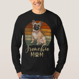 フレンチママレトロフランスのブルドッグ恋人ギフトドッグ Tシャツ