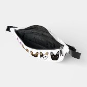 フレンチママ漫画フランスのブルドッグ顔 ファニーパック (見開き)